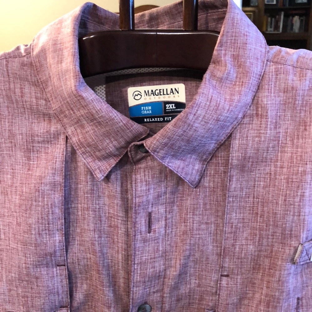 Magellan Outdoors Fish Gear XXL Rusty Red in color